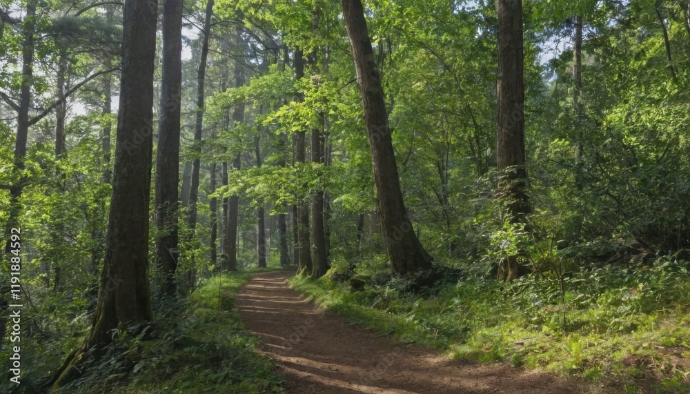 Naklejka premium path in the forest