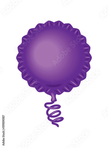 realistic balloon helium icon