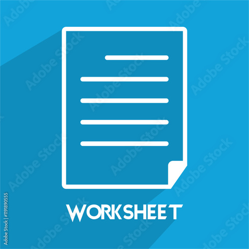 worksheet icon , document icon vector