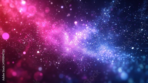 Wallpaper Mural Cosmic Nebula: A vibrant swirl of pink and blue stardust Torontodigital.ca