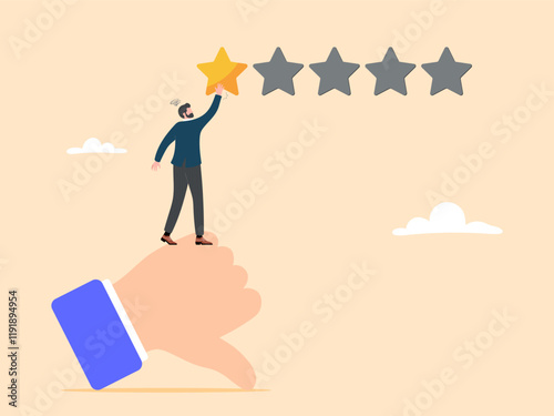 Customer feedback that gives one star or a poor user experience