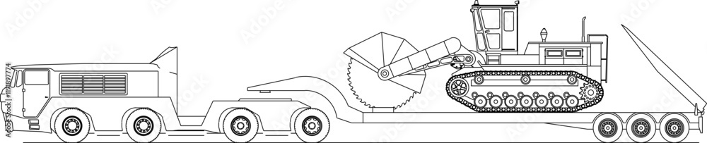 vector illustration sketch design of heavy equipment vehicle construction industry for loading large vehicles vector illustration sketch design of heavy equipment vehicle construction industry for loading large vehicles