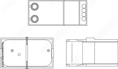 vector illustration sketch of game console equipment in youth game zone