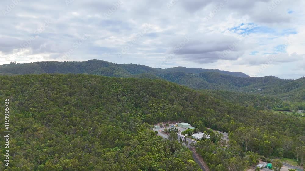 Aerial View of Hinze Dam Area Aerial View of Hinze Dam Area