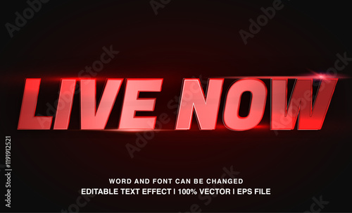editable live now typeface