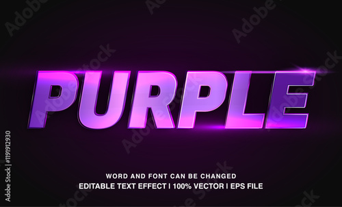 editable purple typeface