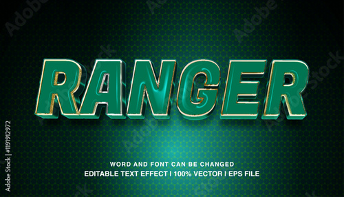 editable ranger blue typeface