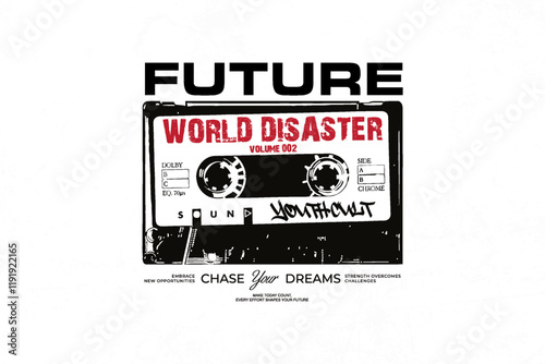 Creative streetwear typography quotes concept vector graphic design	