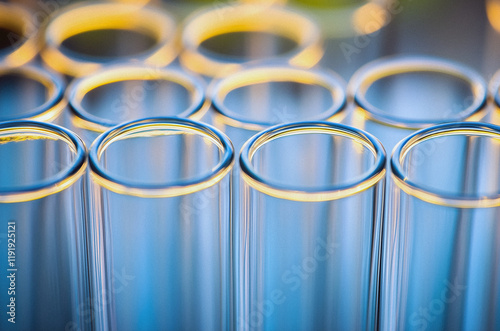 Test Tubes in the Lab: Symbolizing Innovation, Discovery, and Chemical Experimentation – Highlighting Research, Medical Advancements, and Breakthroughs in Scientific Studies and Laboratory Testing
