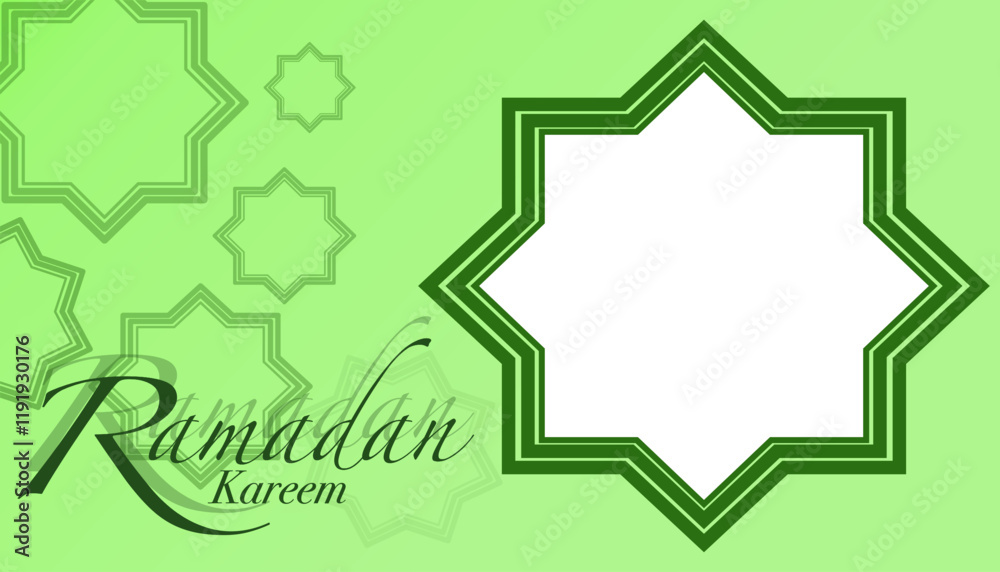 Ramadan Kareem design with stars and empty space. Islamic holy month template Ramadan Kareem design with stars and empty space. Islamic holy month template