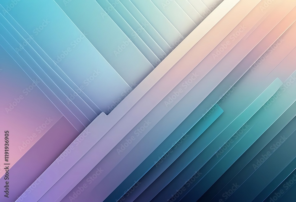 Obraz premium Abstract Diagonal Lines Pastel Color Gradient Background