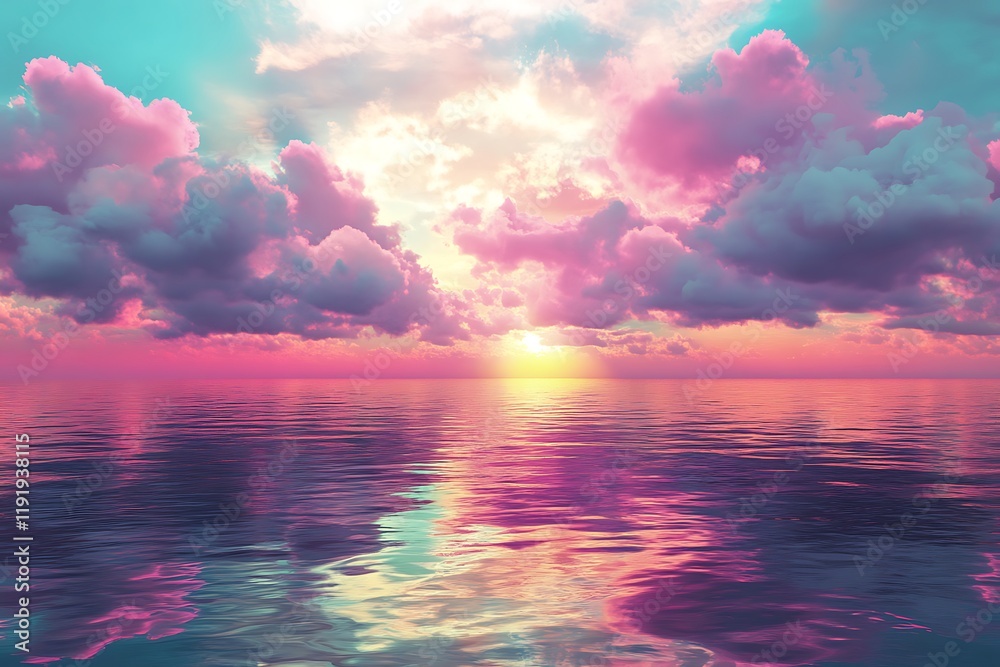 Fototapeta premium sunset over the ocean