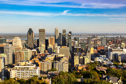 Obraz na płótnie Panoramic view of Montreal, Canada w salonie