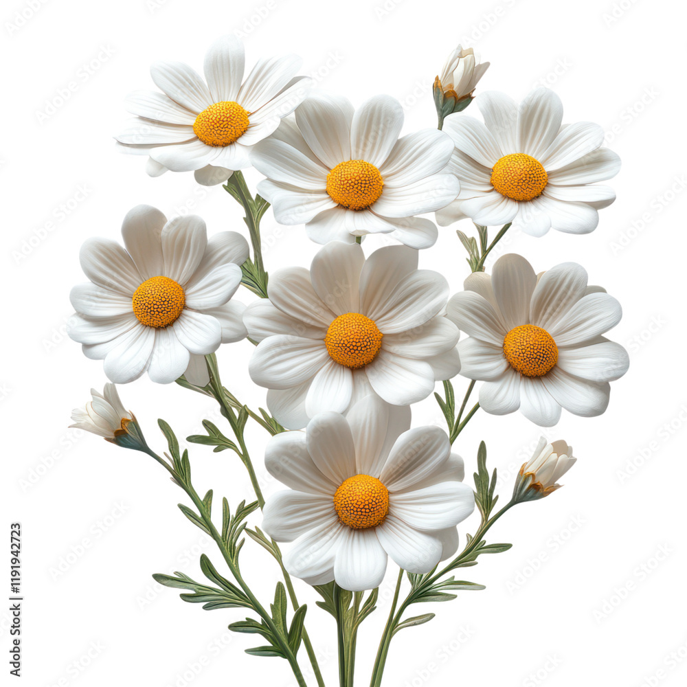 Obraz premium A Bouquet of Delicate White Daisies