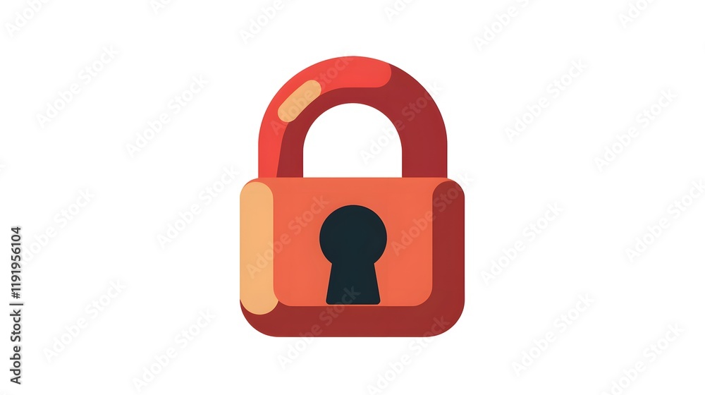 Digital padlock icon to symbolize online data protection. Digital padlock icon to symbolize online data protection.