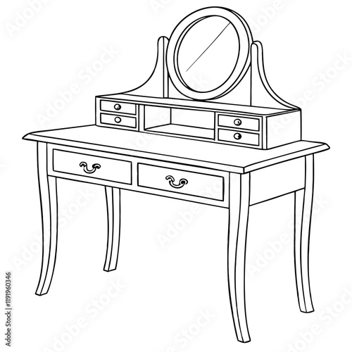 Wooden Vanity Table
