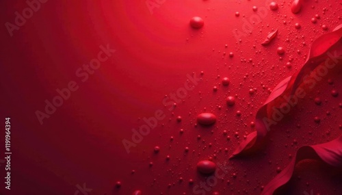 Deep crimson red color with gentle fuzziness and organic feel, quietude, abstract background