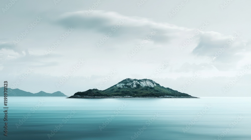Serene Island Escape: A Tranquil Coastal Panorama Serene Island Escape: A Tranquil Coastal Panorama