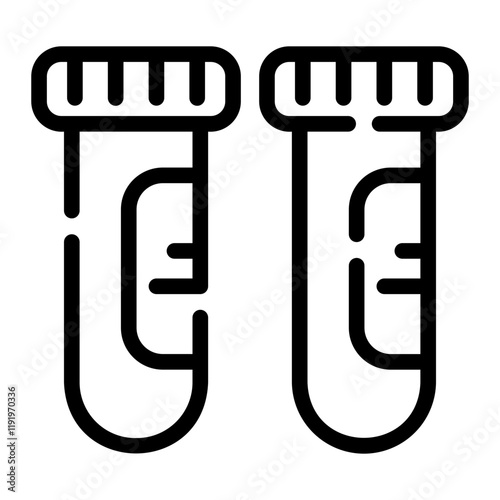 test tube Line Icon