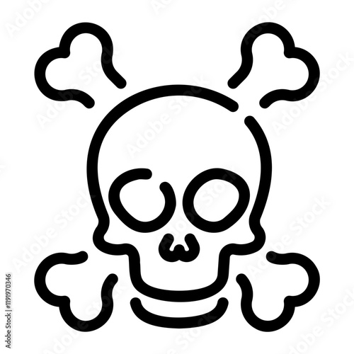 toxic Line Icon
