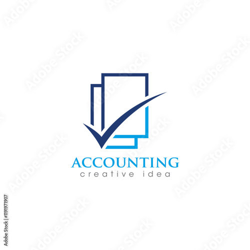 Creative Accounting Concept Logo Design Template