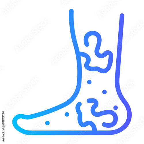 skin rash Line Gradient Icon
