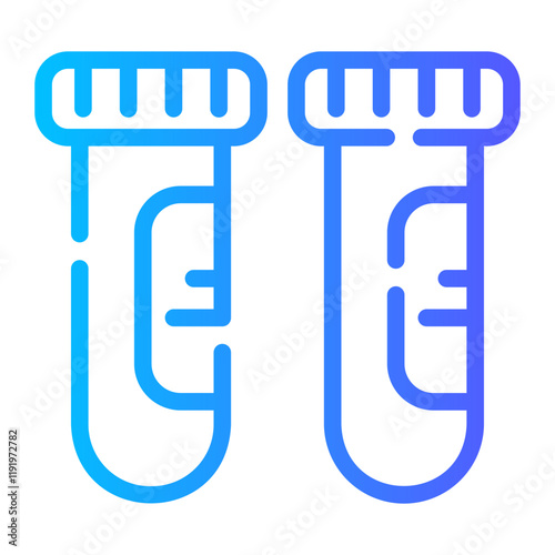 test tube Line Gradient Icon