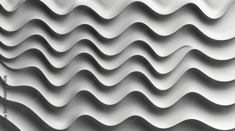 Abstract wavy pattern in grayscale, creating a sense of depth and movement. Abstract wavy pattern in grayscale, creating a sense of depth and movement.