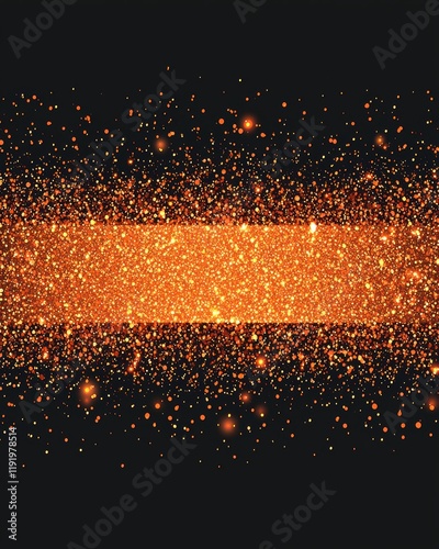Vibrant Gold and Orange Sparkle with Glittering Particles Background