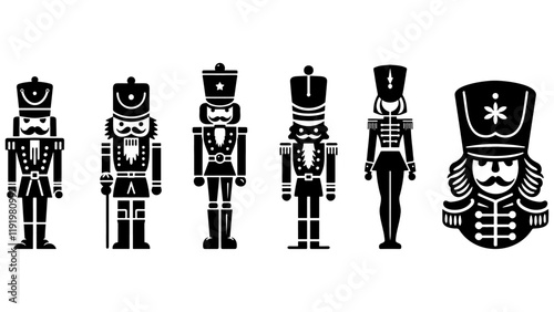 Christmas Nutcracker Toy Illustration.