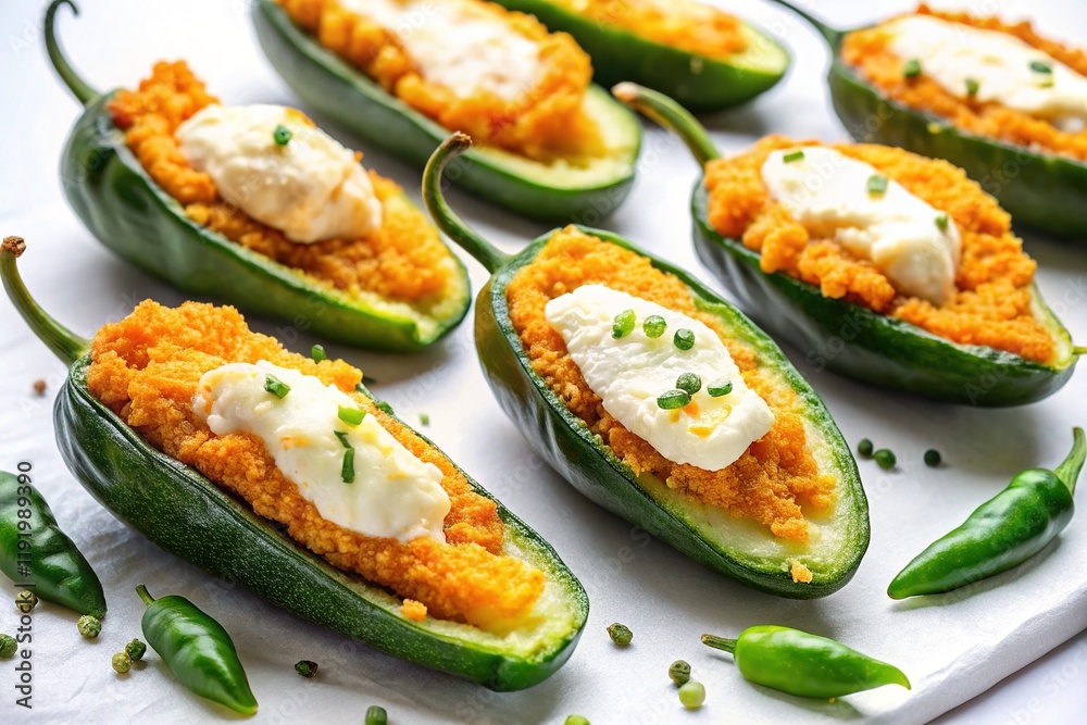 Crispy Baked Cream Cheese Jalapeno Poppers - Top View Recipe Crispy Baked Cream Cheese Jalapeno Poppers - Top View Recipe