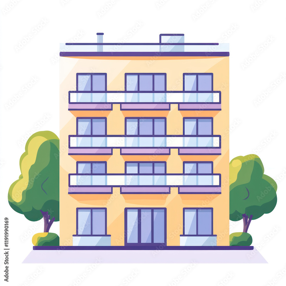 Obraz premium house and tree
