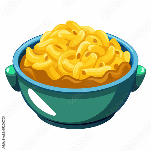 A bowl of creamy macaroni and cheese, delicious and inviting.