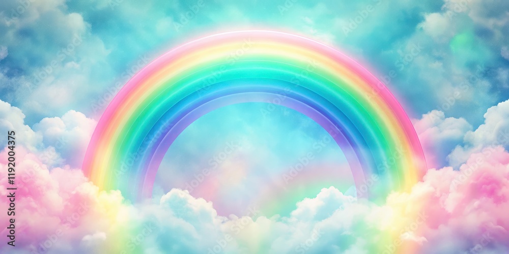Colorful pastel rainbow with a subtle gradient effect on a seamless background, digital art, sweet, digital art Colorful pastel rainbow with a subtle gradient effect on a seamless background, digital art, sweet, digital art