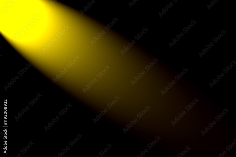 Light streak light effect, spotlight. dark background with a small yellow light beam above. Light streak light effect, spotlight. dark background with a small yellow light beam above.