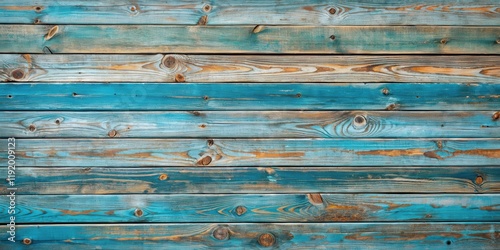 Distressed wood lamellas with blue undertones in a wooden panel , bleu, d?coration,  bleu, d?coration photo