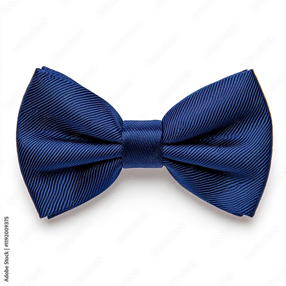 Elegant blue bow tie for formal attire, adds style and sophistication to an outfit. Elegant blue bow tie for formal attire, adds style and sophistication to an outfit.