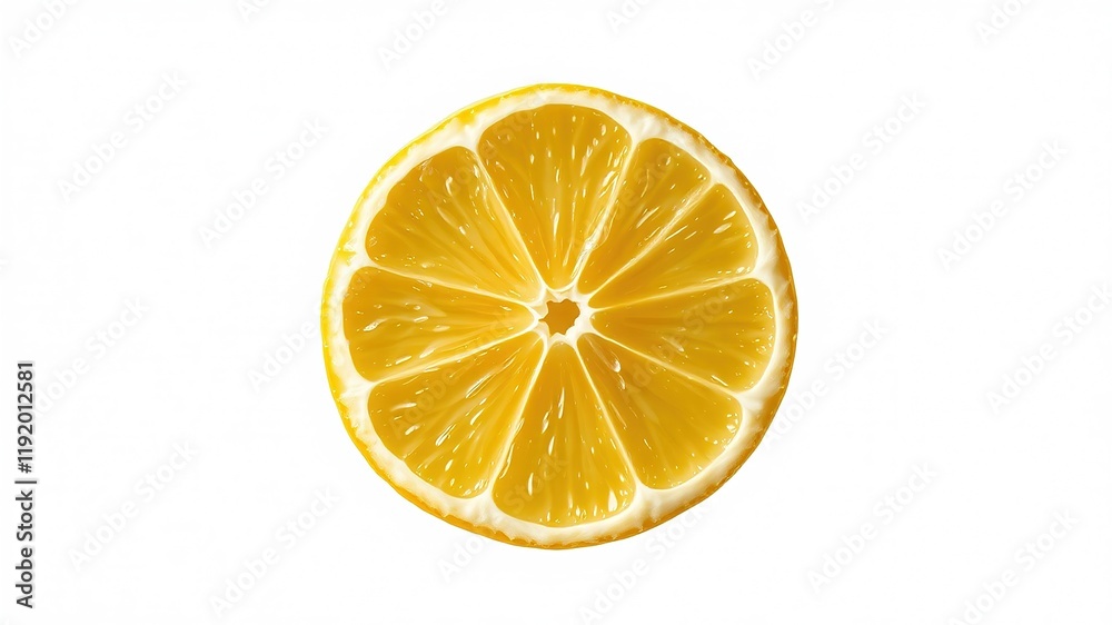 Lemon Slice Top View - High Resolution AI Photo Lemon Slice Top View - High Resolution AI Photo