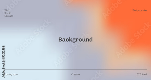Retro orange Gray defocused Blurred gradient background design