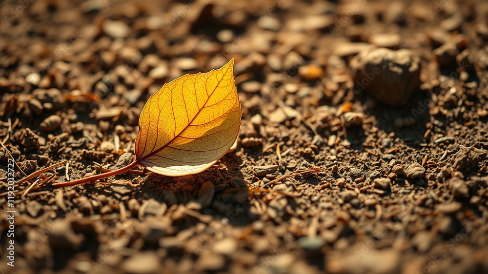 Leaf on Dry Earth - Stunning Close-up Photography Leaf on Dry Earth - Stunning Close-up Photography