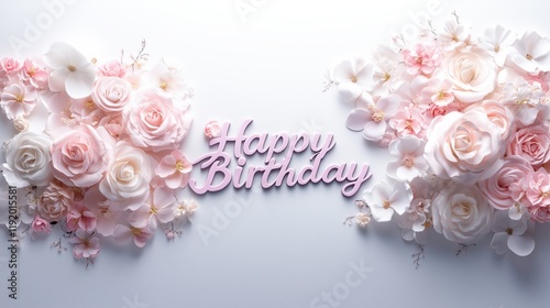 floral birthday card