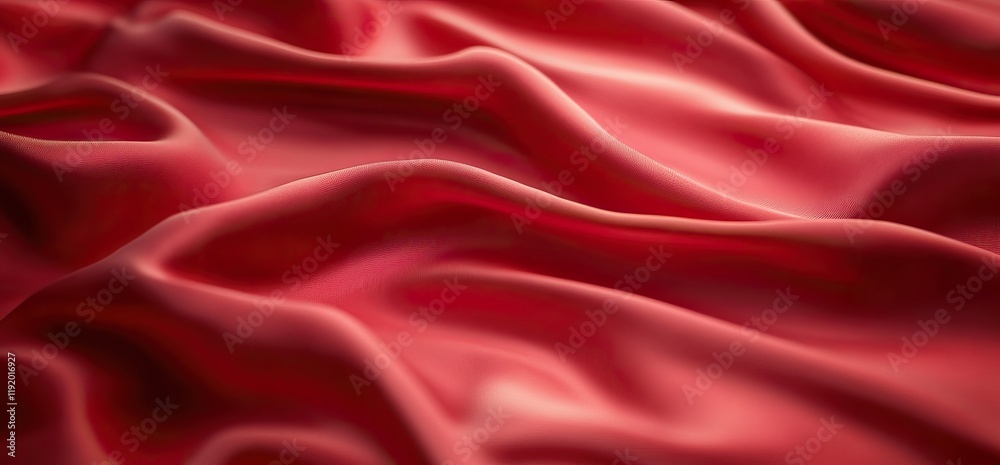 Vibrant Red Surface with Smooth Gradient and Subtle Shadows Vibrant Red Surface with Smooth Gradient and Subtle Shadows