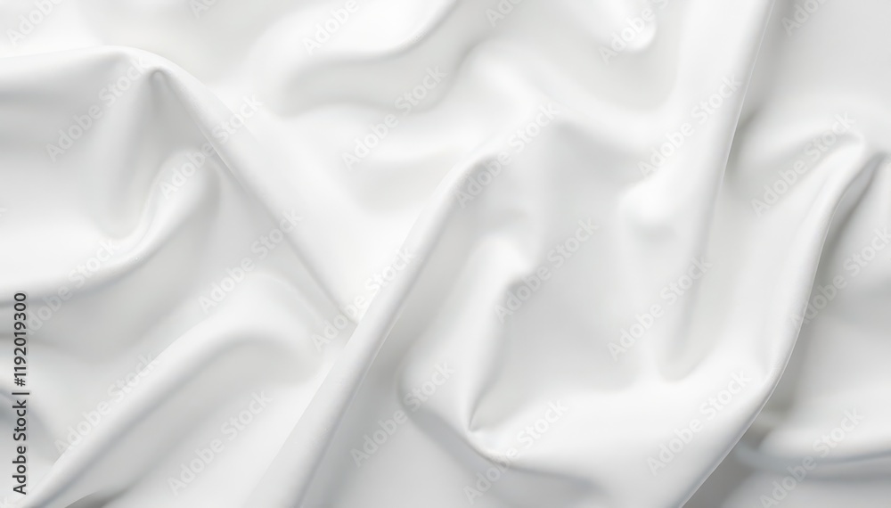 Fototapeta premium Smooth, luxurious white satin fabric backdrop, fabric, event