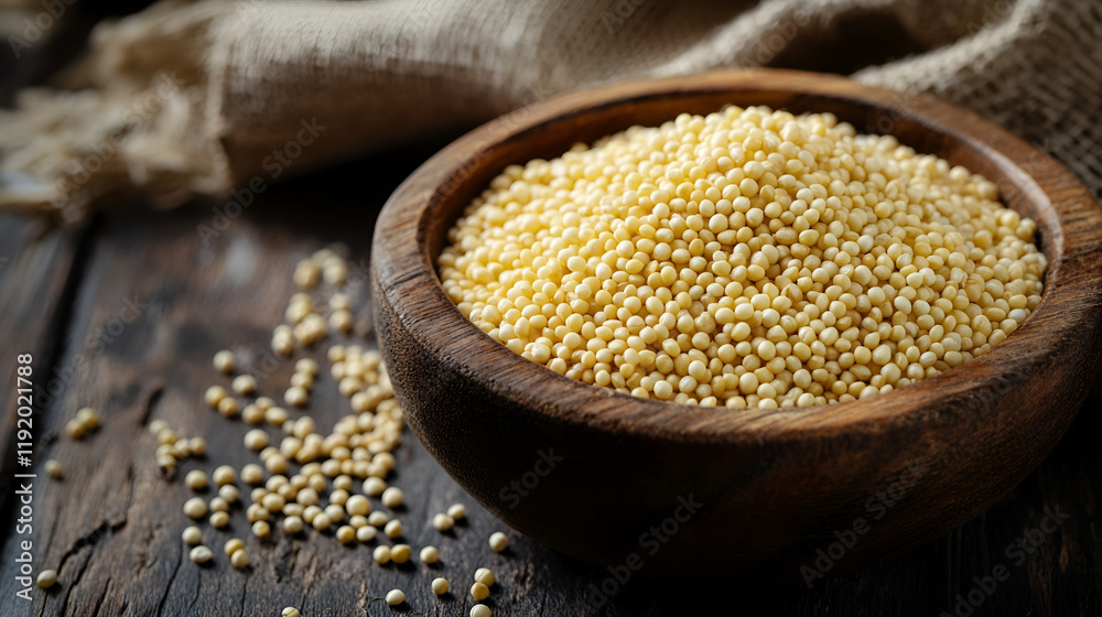 extreme close-up of millet seeds in a bowl.ai generative extreme close-up of millet seeds in a bowl.ai generative