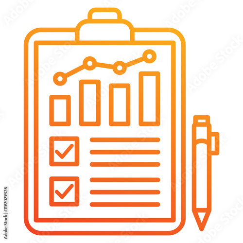 evaluation icon element for design
