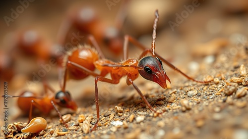 Asian Needle Ant Pupae Raleigh NC - AI Photorealistic Macro