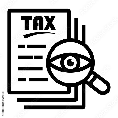 tax Line Icon