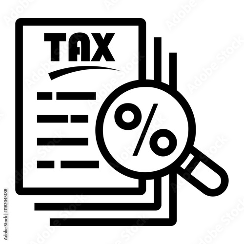 tax Line Icon