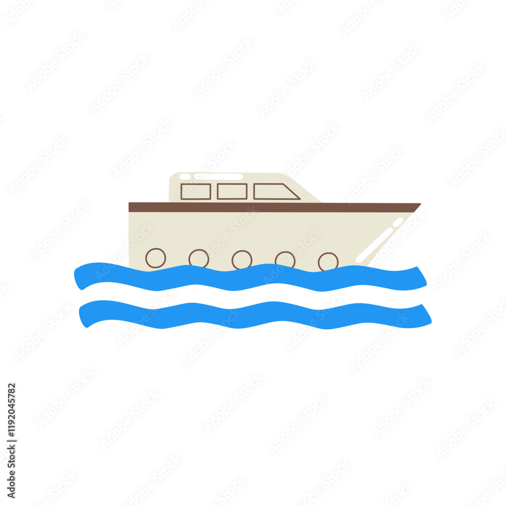 Yacht on isolated white background Yacht on isolated white background