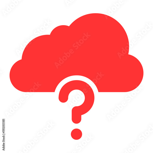 cloud red icon